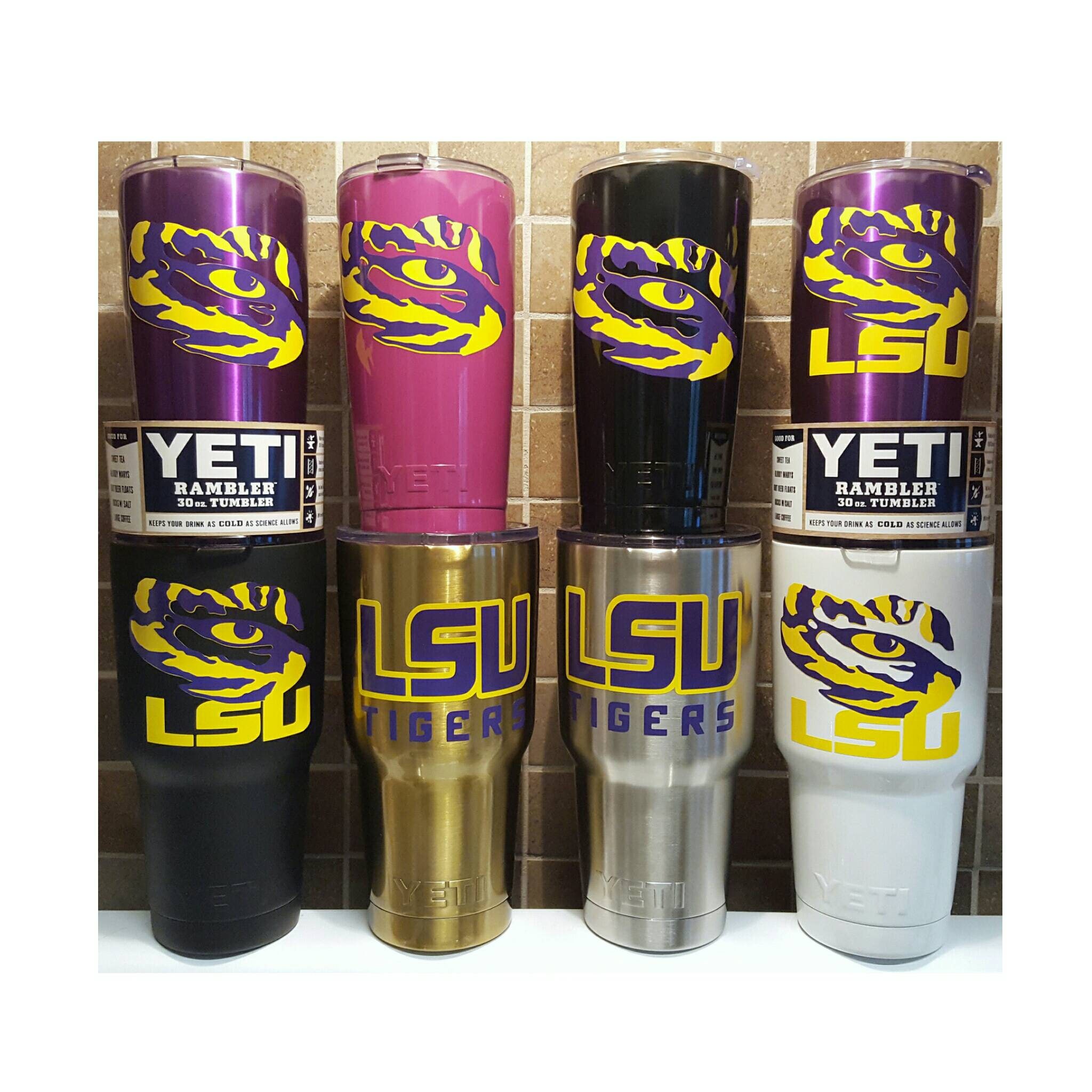 YETI LSU TIGERS Yeti Cup Mug 20oz 30 oz Rambler Tumbler