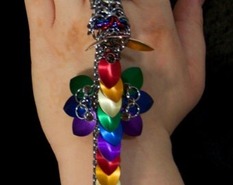 Chainmail Hand Dragon w/bracelet