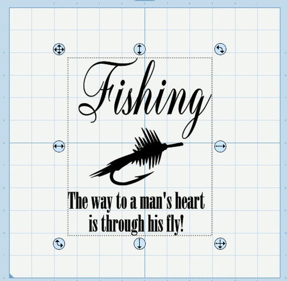 Download Fishing The way to a man's heart is through his fly SVG