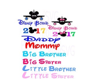 Disney Bound svg, Family svg, Mickey Mouse svg, Minnie Mouse svg, svg cut files, studio cut files, Disney world trip, vinyl t-shirt design