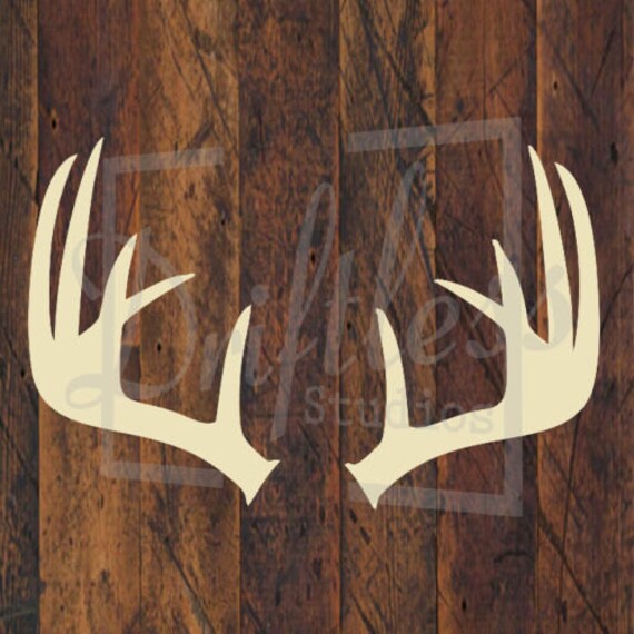 Deer Antler Stencil from DriftlessCutouts on Etsy Studio
