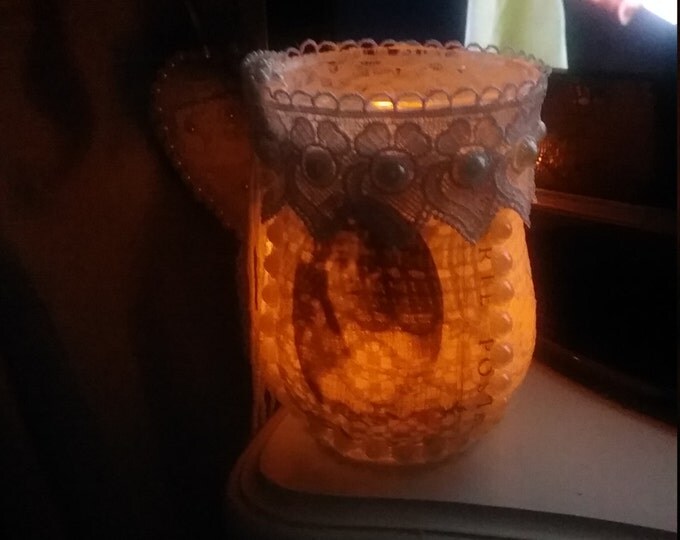 Vintage tealight holder night light