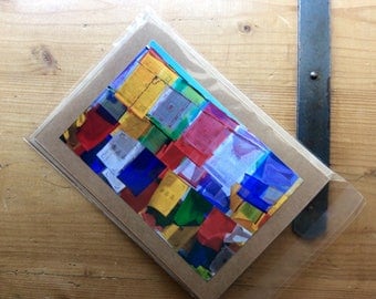 Handmade Card With Tibetan Prayer Flags.