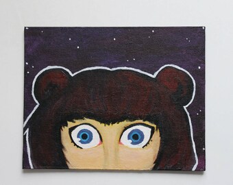 Acrylic painting - "The Stargazer"