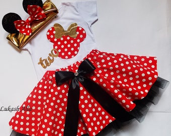 Minnie Mouse birthday outfit , birthday dress,Minnie Mouse dress,Minnie Mouse tutu,Minnie Mouse party,Minnie Mouse outfit,2 birthday Minnie