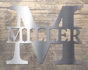 Monogram Letter - Stainless Steel Wall Art