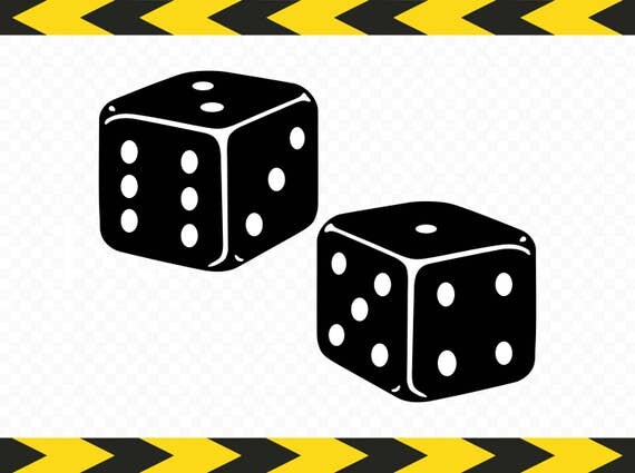 Dice SVG Clipart Game Gambling gift Wall sticker Cut files for