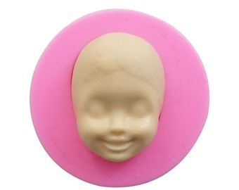 25 Pack Q Version Doll Face Silicone Molds For Polymer Clay - Miniature BJD Doll DIY Craft Molds (Pink) - View #7