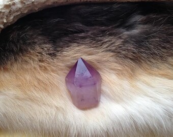 Hourglass Amethyst Crystal Point from Morocco