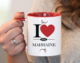 I Love You Marraine , Marraine Gift, Marraine Birthday, Marraine Mug, Marraine Gift Idea, Baby Shower, Mothers Day