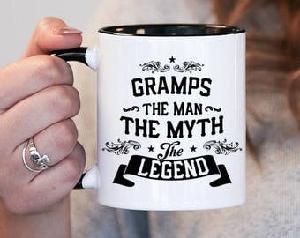Gramps The Man The Myth The Legend, Gramps Gift, Gramps Birthday, Gramps Mug, Gramps Gift Idea, Baby Shower, Mothers Day