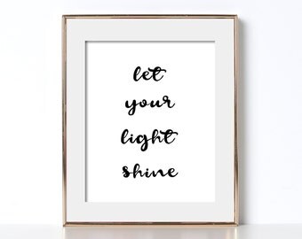 Let your light shine | Etsy