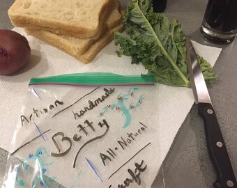 Set of Personalized Artisinal Sandwich Bags