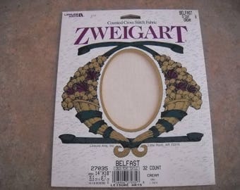 Zweigart Linen 32ct 14 x 18 Cream color