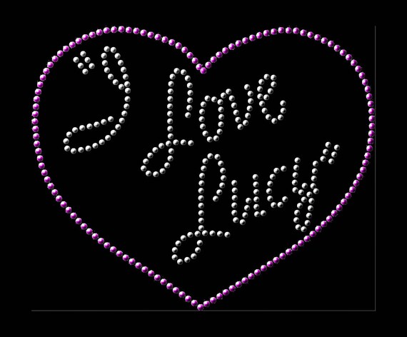 Download I Love Lucy Rhinestone Pattern SVG Downloadable Clipart for