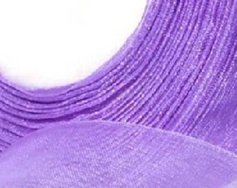 2 x Metres, PURPLE, 1inch, 25mm, Organza. Ribbon, Craft, Sewing