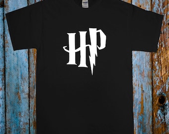 HARRY POTTER T SHIRT Hogwarts School Wizardry Tee Top Black White and size s-xxl