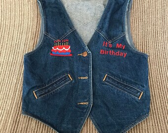 Vintage Wrangler Birthday Vest