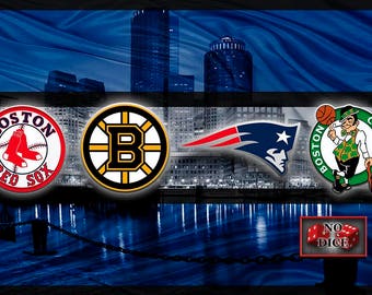 Custom License Plate Boston sports teams combined logo Celtics