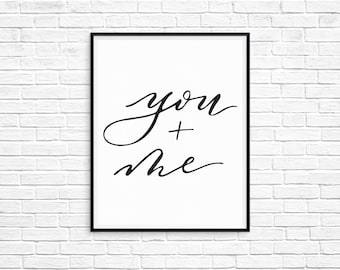 You and me art | Etsy