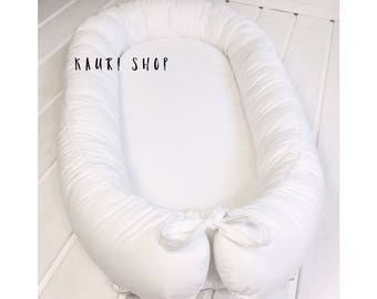 Baby nest white, co sleeper, babynest, sleepnest, babyshower, handmade crafts, baby co sleeper, cot