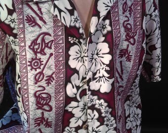 Vintage Mens L Hawaiian Shirt