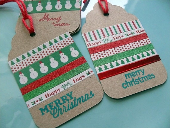 Christmas Tags Christmas Present Tags Handmade Gift Tags