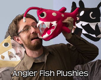 Small Angler Fish Plushie - Various Colors