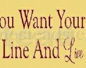 PRIMITIVE STENCIL -Item 4189 G - Be The person you want your children to be - Clear 5 Mil Mylar - Make Your Own Sign