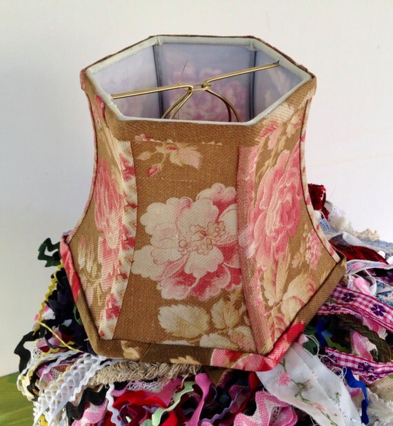 shabby chic l shade lshade in french vintage fabric shabby chic l shade lshade in french vintage fabric