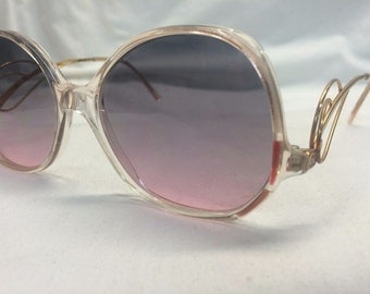 Sophia Loren's Selection Eyeglasses, Vintage Sunglasses with Gradient Lenses in Rose Grey Hombre, New Old Stock Womens Sunglasses