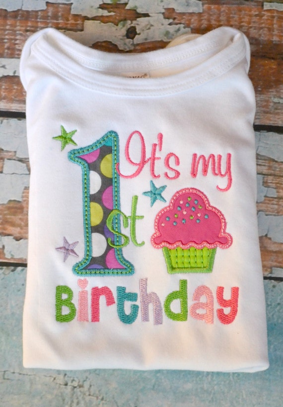 Its My 1st Birthday Girls Birthday Shirt by SpoiledSweetkids