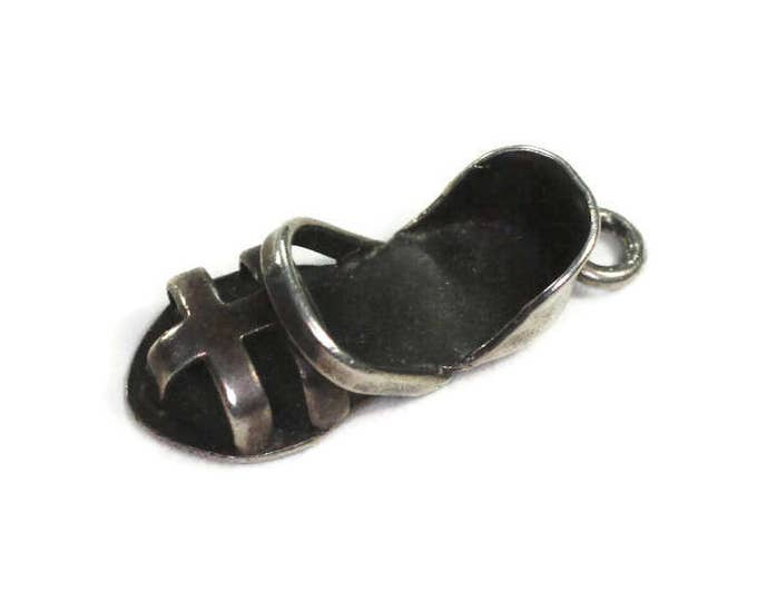 Sterling Mexican Huarache Sandal Charm Vintage