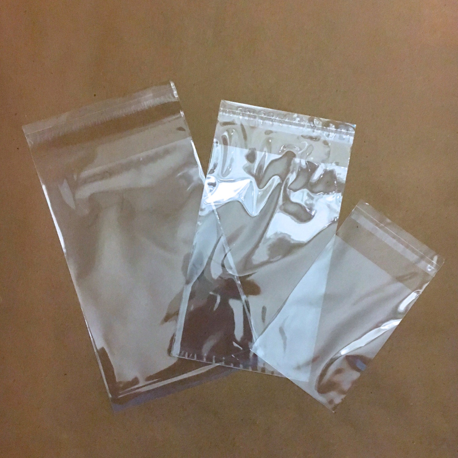 500 4x6 POLYPRO, Resealable Tape Strip Bags, Clear as Glass, Ideal Wax