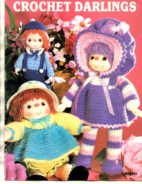 Crochet Darlings Darice Doll Head Hand Soft Body Arm Leg Dress