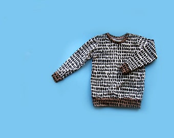 Monochrome stroke Sweatshirt, toddler sweater, baby clothes