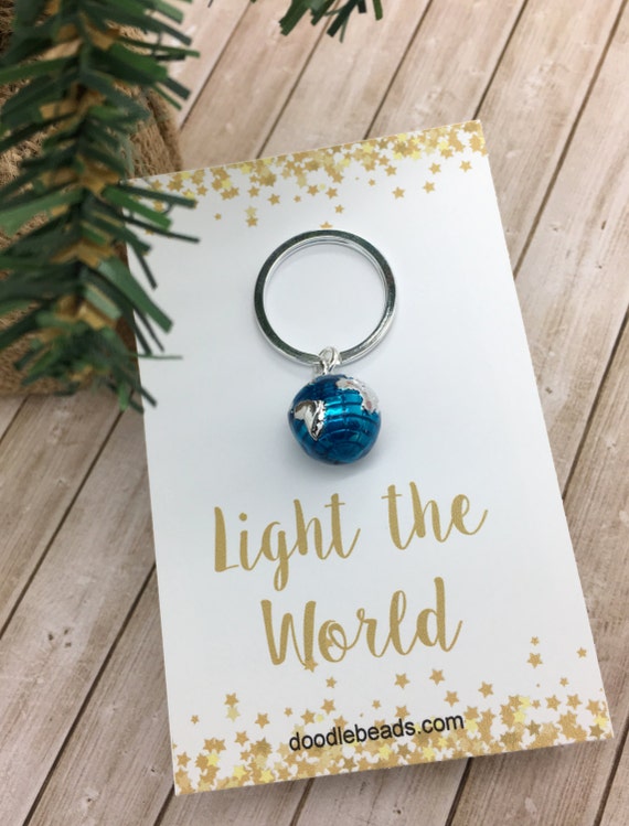 light the world lds christmas gifts world key chain globe light the world lds christmas gifts world key chain globe