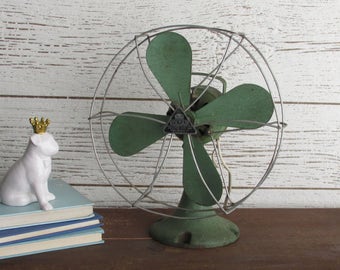 vintage fan - KOLDAIR - industrial decor-mid-century fan - antique