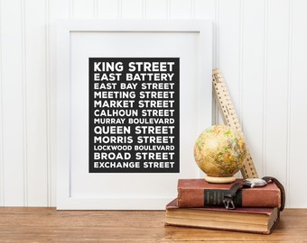 Charleston Subway Art Print - Charleston South Carolina State Art - Digital Download