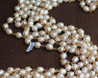 Old Stock Miriam Haskell Pearl Chain