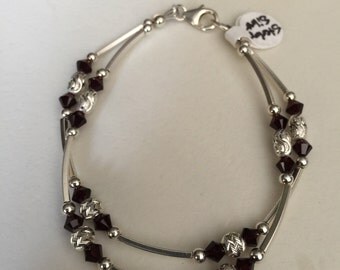 Double strand Sterling Silver bracelet