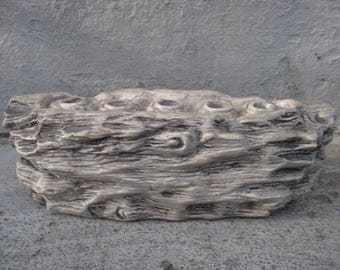 mid century faux bois ceramic candleholder mid century holds 5 taper candles made in japan