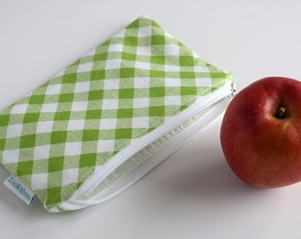 Reusable Snack Bag - Back to School Supplies - Zero Waste Lunch Sack - BPA Free - Eco Bag - Custom Made - Many Print Choices Available