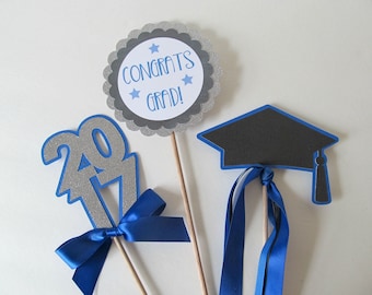 Graduation Centerpiece Sticks - Graduation Decorations - Graduation Party - Class of 2017 - Graduation Party Decorations 2017 - Grad Party