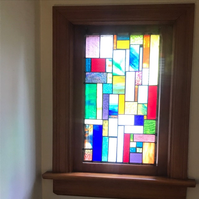 Sunset in Naples Florida...Made in stained glass Anniversary