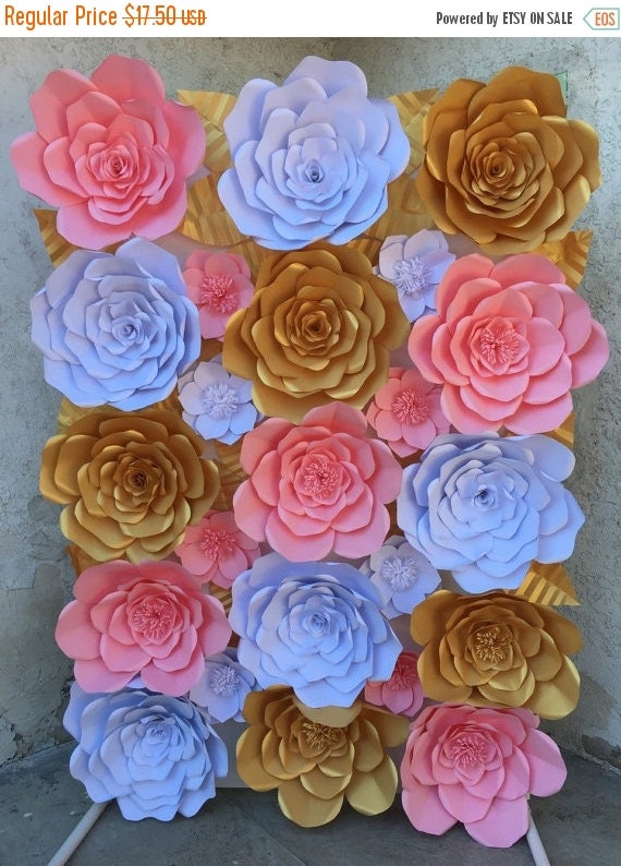 SALE Large Paper Flower White Paper Flower by SimplyCreateDesigns