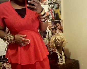 Barbara Peplum dress