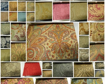 Fabricut- Fabric Sample Book Upholstery fabric Samples- 53pcs- w 10" x * 1/2" L - Paisley Studio- Jacquard- Tapestry- Upholstery fabric