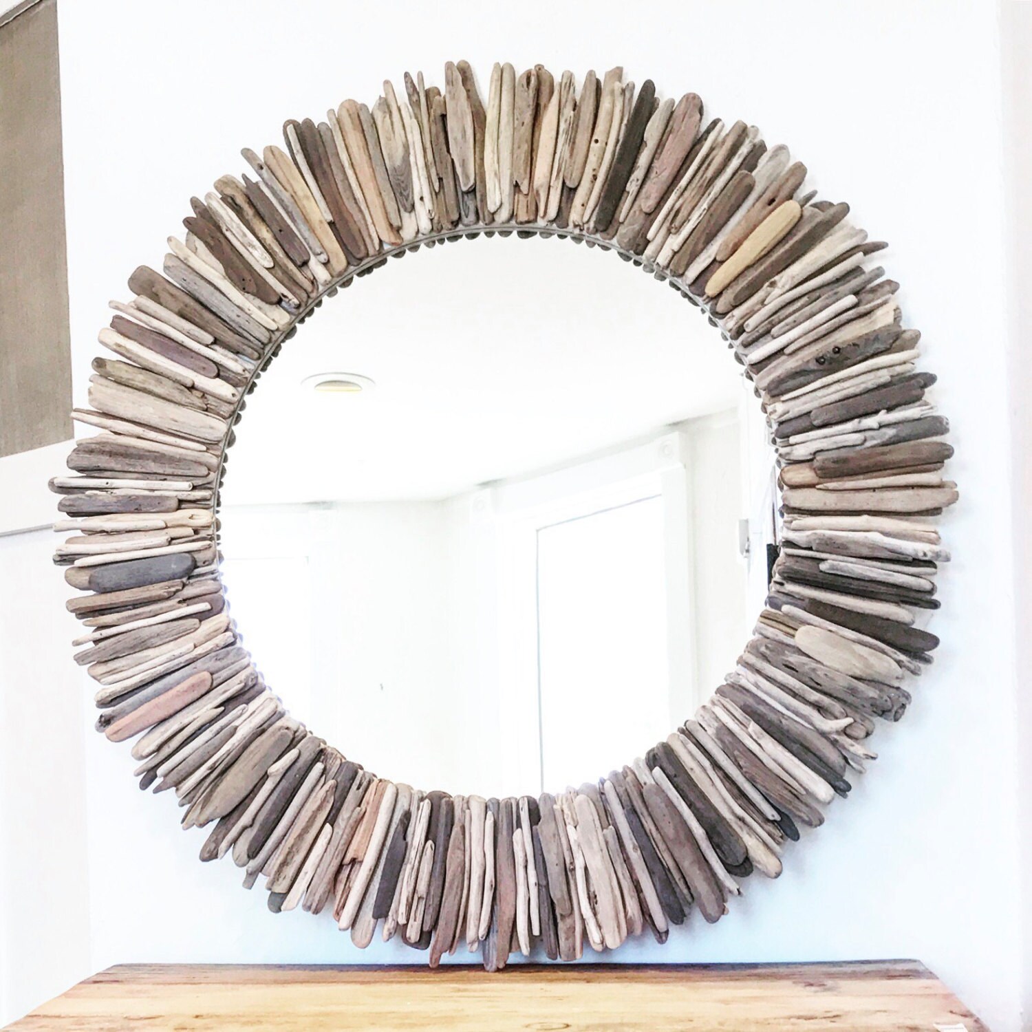 Multi Layered 35 Driftwood Mirror by MaderaDelMar on Etsy