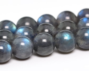 6MM Labradorite Beads Madagascar Grade AA Genuine Natural Gemstone Full Strand Round Loose Beads 15" BULK LOT 1,3,5,10 and 50 (101215-345)